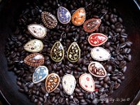 Spring Vines Teardrop Earrings Pysanky Eggshell Jewelry by So Jeo : pysanky pysanka ukrainian easter egg batik art eggshell jewelry pendants earrings drop dangle etched flowers gift women accessories accessory pendant necklace bail crystal finding sterling silver filled sojeo flowers celtic purple white red pink brown green purple orange cream burgundy magenta teal turqoise crows crow blue black so jeo art handmade